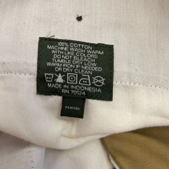 Orvis Deep Tan Ultimate Khaki Plain Front Pants Size 35 X 30 - Picture 9 of 12